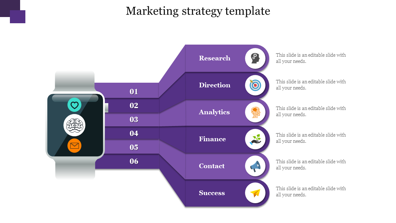 Free - Creative Stage Marketing Strategy Template Presentation
